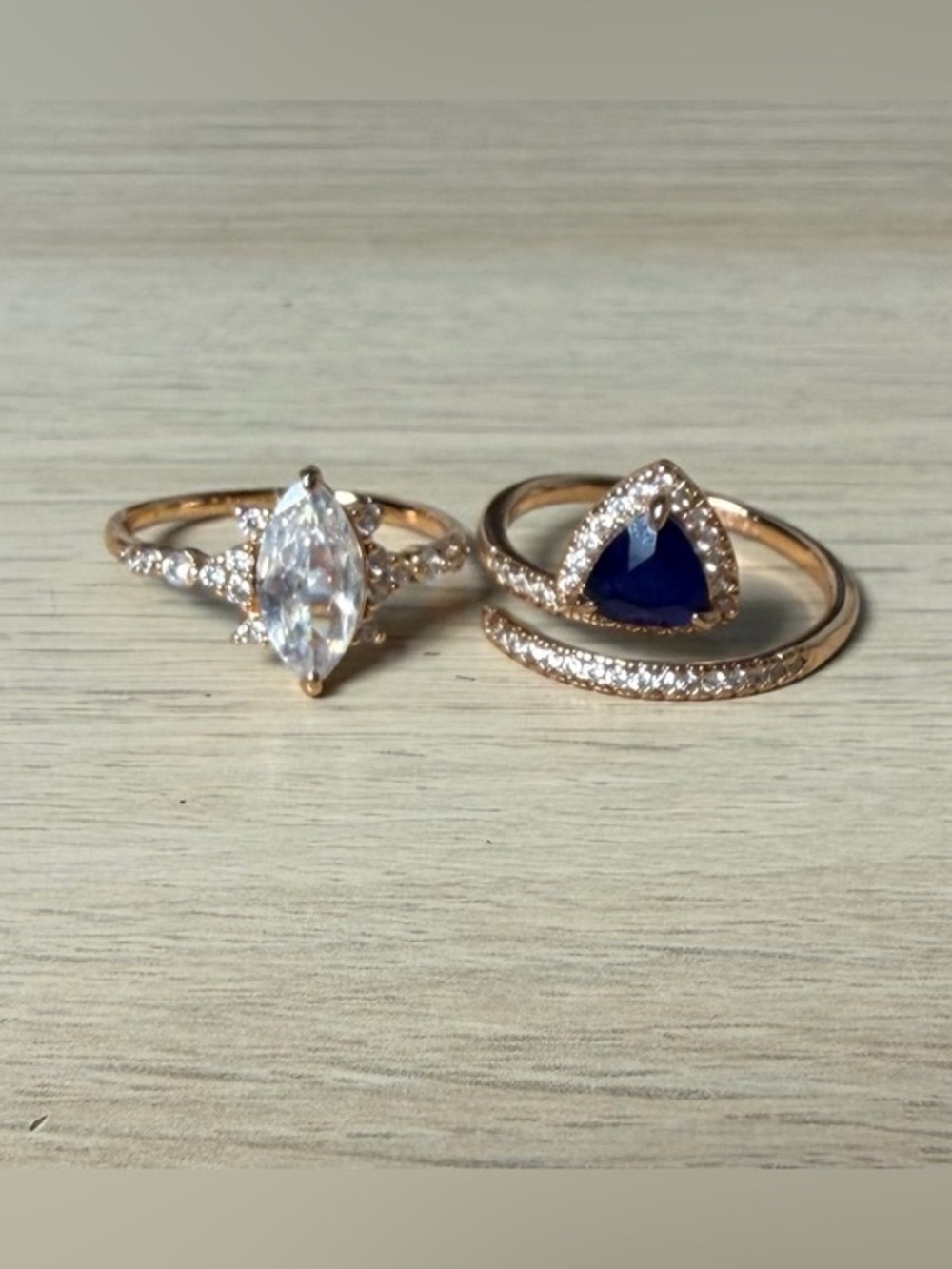 Bomb Party Ring Set Size‎ 10 Rose Gold Plated
